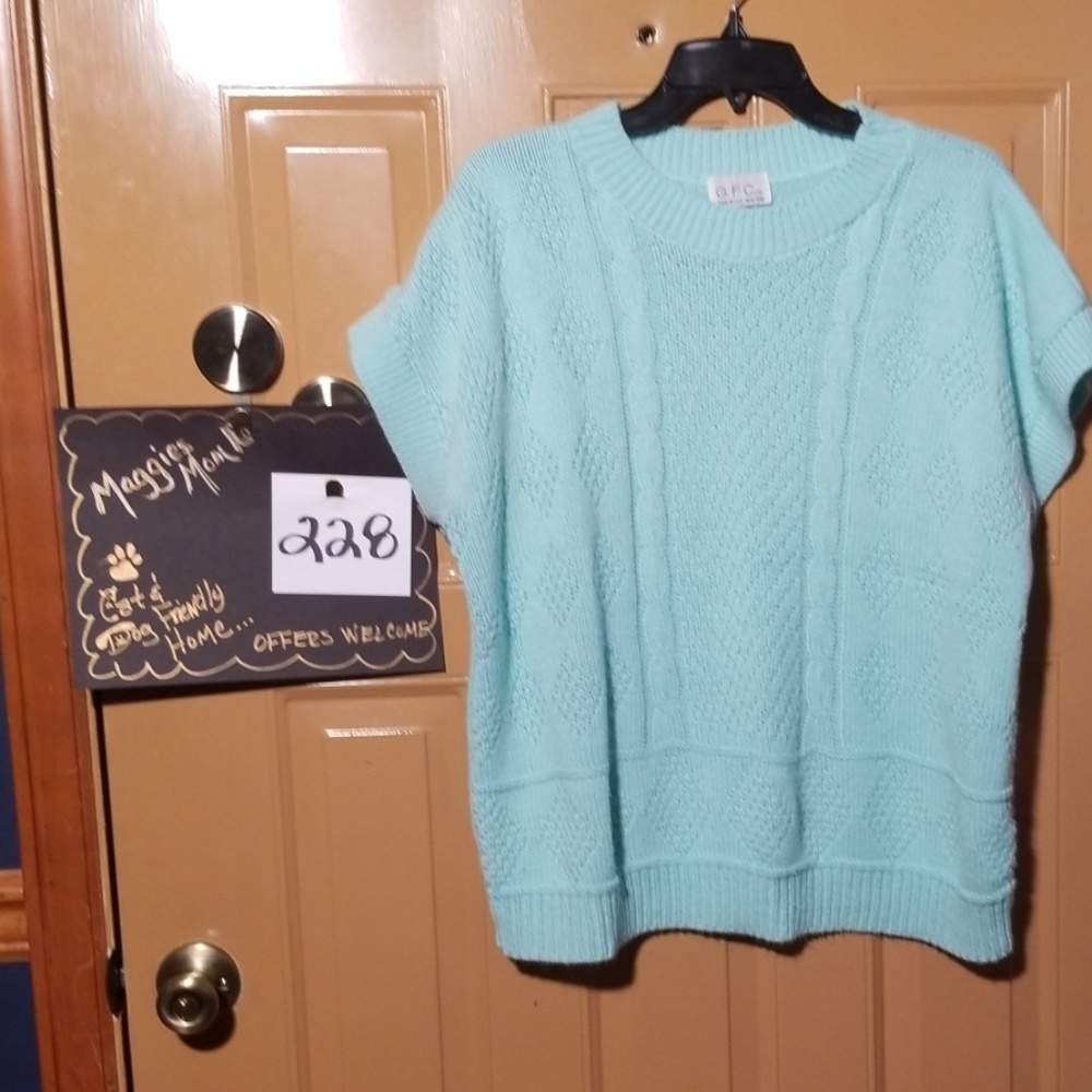 🐣Vintage 90s Mint Green Sweater sz XL